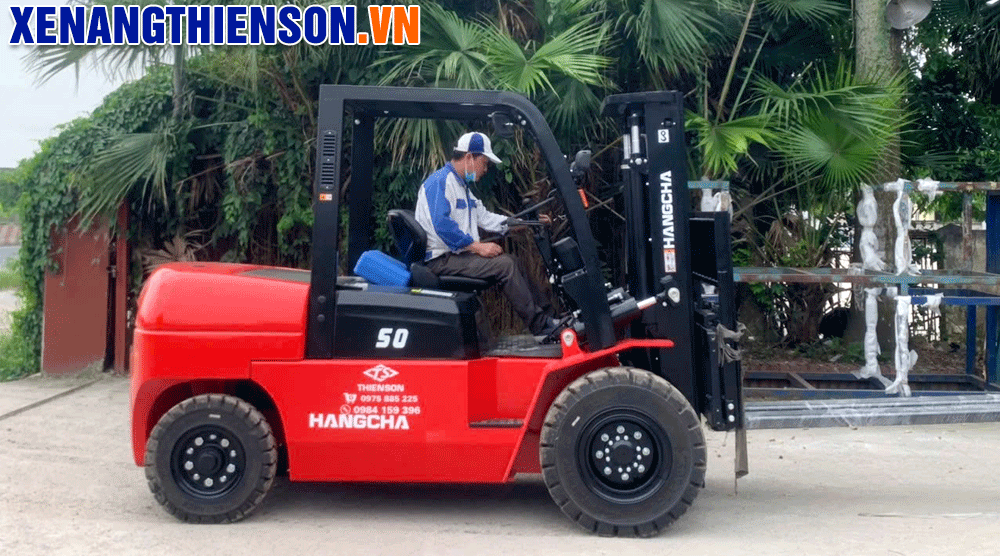 Xe nâng dầu Hangcha 5 tấn dóng A