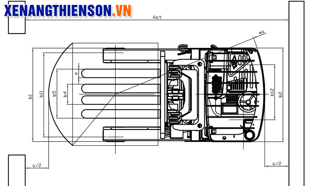 Thông số kỹ thuật xe nâng Reachtruck 2 tấn Acid