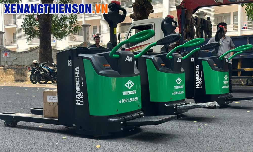 Xe nâng tay điện thấp 2 tấn lithium