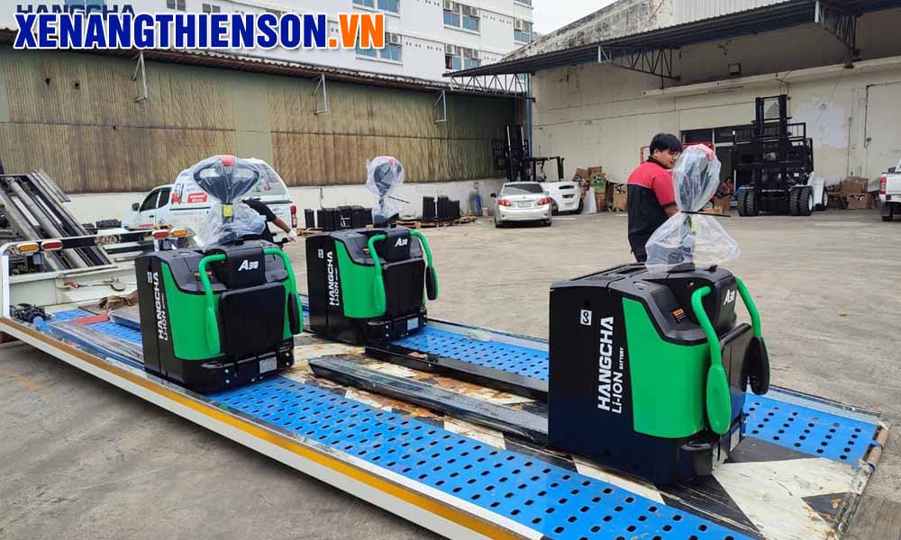 Xe nâng tay điện thấp 2 tấn lithium