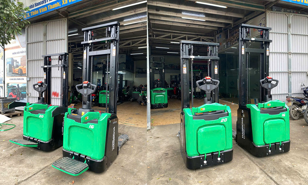 Xe nâng tay điện đứng lái