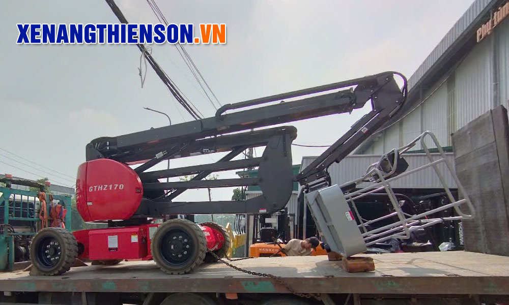 Xe nâng boom lift điện 17m