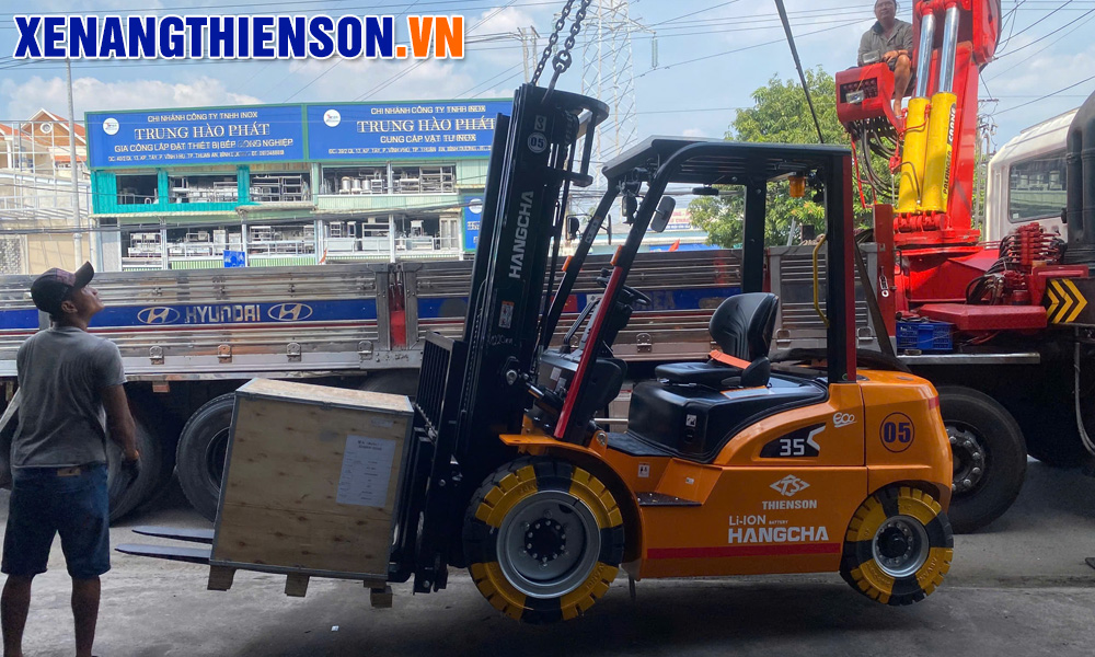 Xe nâng điện 3.5 tấn Pin Lithium