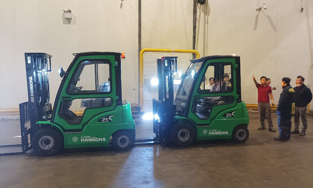 Xe nâng 2.5 tấn kho lạnh