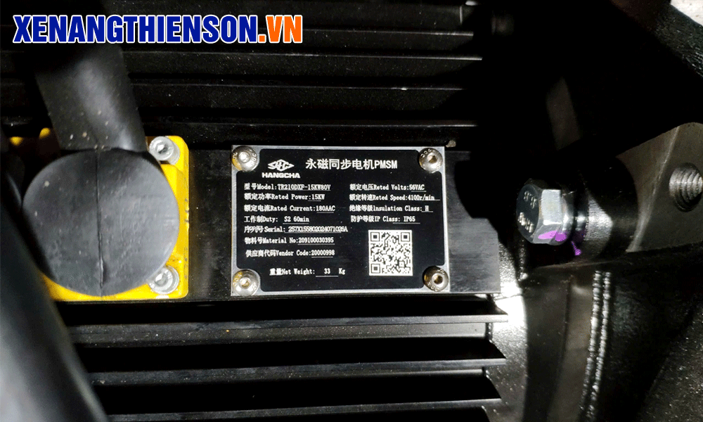 Động cơ PMSM trên xe nâng điện Hangcha 2.5 tấn