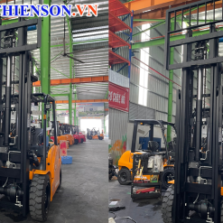 Hình ảnh thiết kế đặc biệt của khung nâng chui cont xe điện 3.5 tấn 1